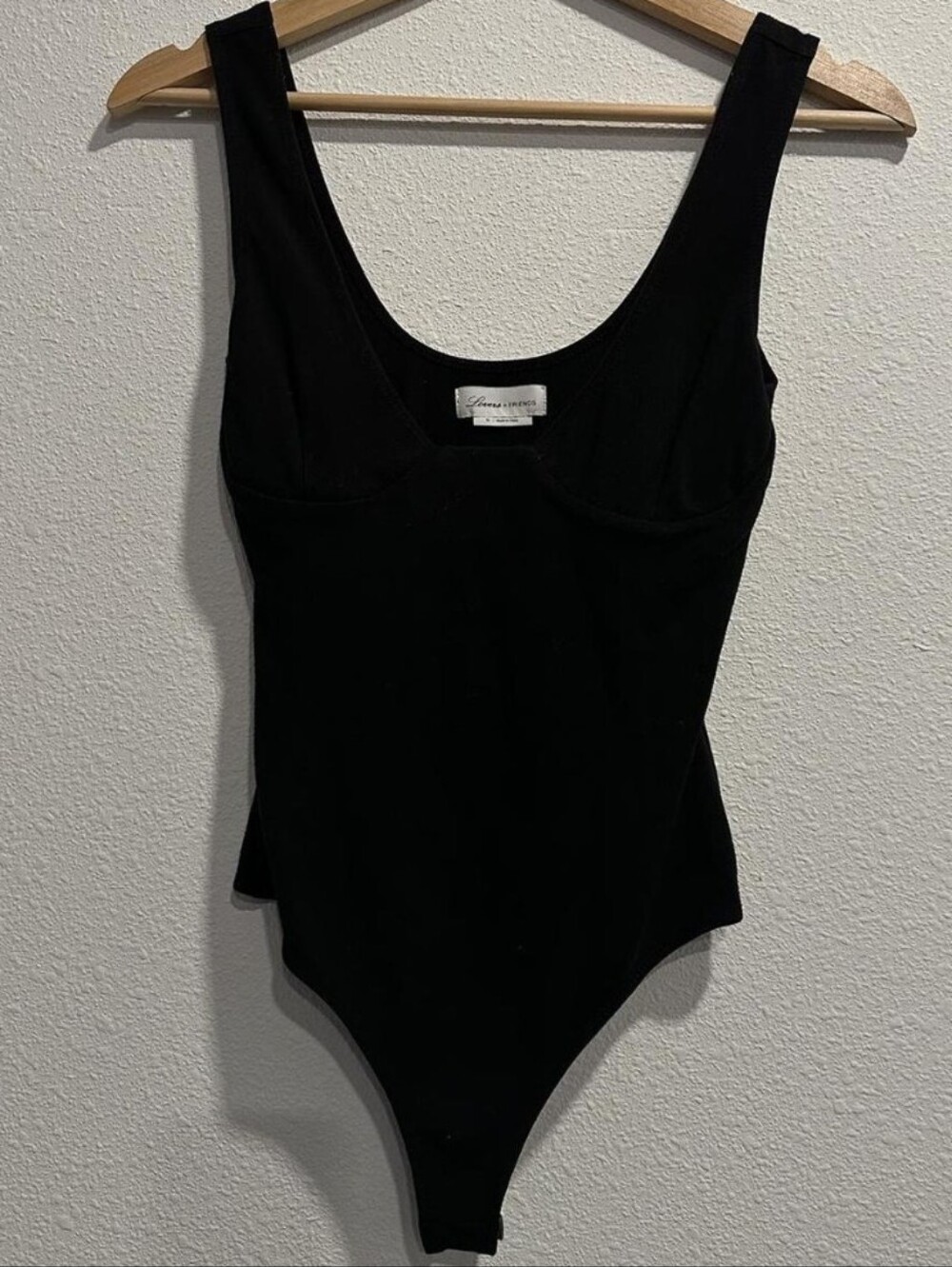 "Lover's + Friends" Women's Black One-Piece Bodysuit-XS